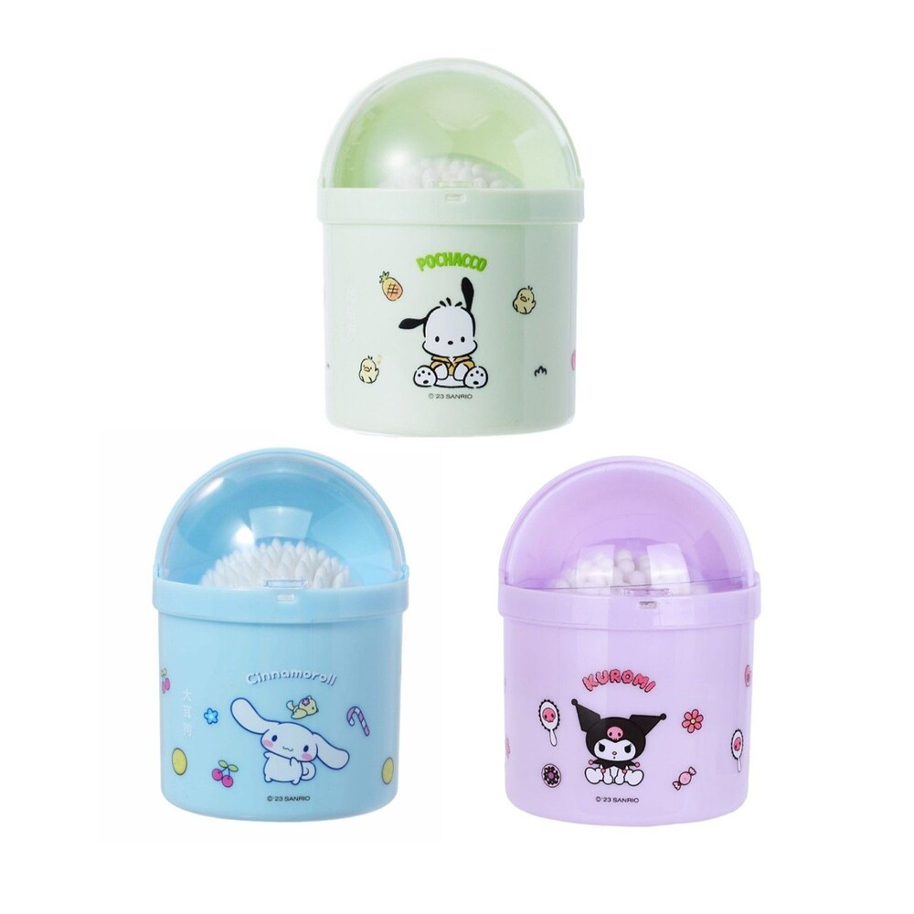 Miniso Sanrio Paper Reel 150 Double-Headed Disposable Cotton Swabs 3 Sets